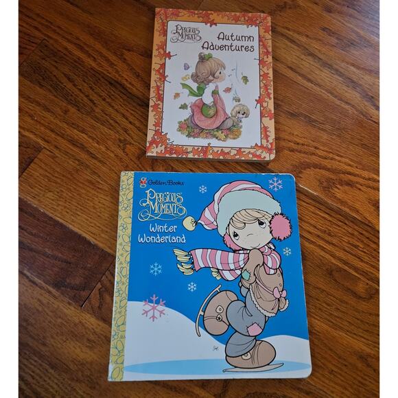 LOT Golden Books Precious Moments Winter Wonderland & Autumn Adventures - Picture 1 of 10